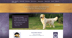 Desktop Screenshot of carovagoldenretrievers.com